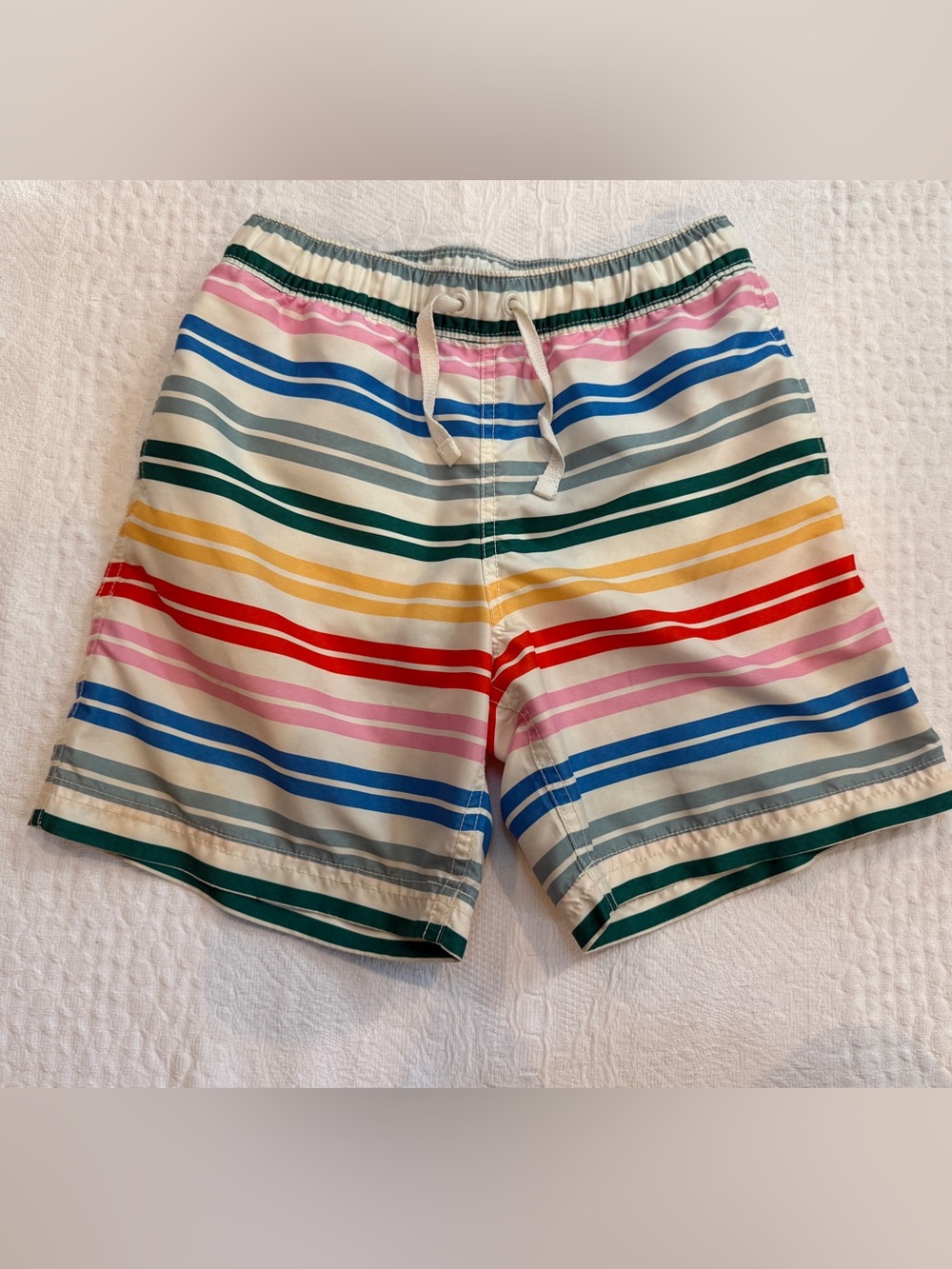 Hanna Andersson Striped Swimsuit Boys Size 130 US 8